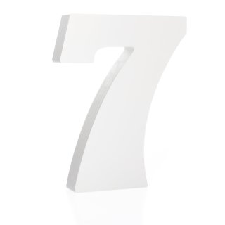 Zahl "7" groß