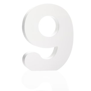 Zahl "9" groß
