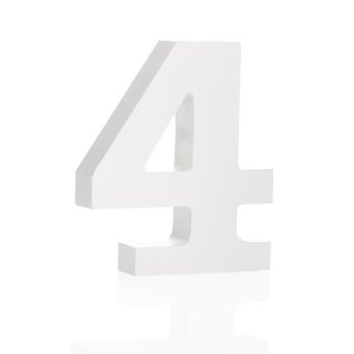 Zahl "4" klein