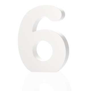 Zahl "6" klein
