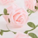Rosengirlande, Rosa, Schaumstoff, L: 200 cm
