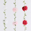 Rosengirlande, Rosa oder Wei&szlig;, Schaumstoff, L: 420 cm