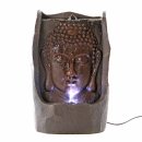 Buddha Brunnen mit LED Beleuchtung braun