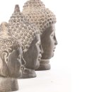 Buddha-Kopf aus Polystone braun