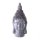 Buddha-Kopf aus Polystone grau