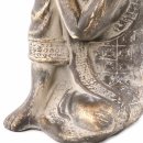 Buddha Figur ruhend aus Polystone braun