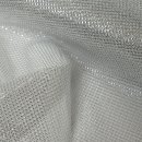 Glitzerfaden-Dekostoff silber