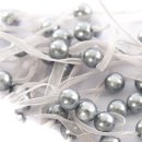 Perlenband silber ca. 5 m
