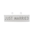 Schild "Just Married" mit Fotohalter