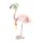 Flamingo Stoff-Figur mit Kopftuch