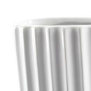 Moderne Keramik-Vase weiß oval