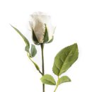 Kunst-Blume Rose weiß