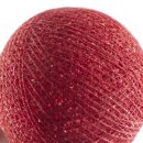 Deko-Garn-Ball 20 Stück rot/beige Töne