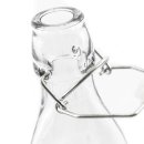 Glas-Flasche mit B&uuml;gelverschluss im 4er Set klein