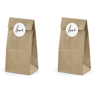 Braune Give Away Tuten Mit Stickern Im 18er Set 4 95