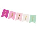 Geburtstags Wimpel-Banner "Happy Birthday" mehrfarbig klein