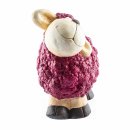 Süßes Keramik-Schaf für drinnen und draußen mittel pink