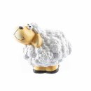 Süße Keramik-Schafe im 4er Set mini weiß