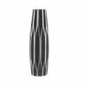 Große Keramik-Vase Waben-Muster matt-grau ca. 58 cm