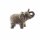 Bronzefarbene Elefanten Figur gro&szlig; aus Keramik