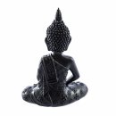 Buddha Figur aus Polystone Schwarz