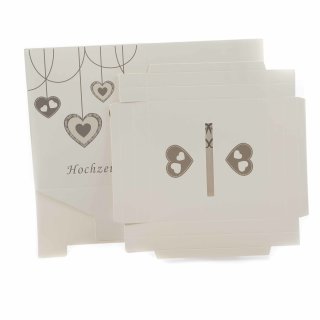 Karten Box Hochzeit Geschenk-Idee Dekoration Party-Deko Fest Weiß Herz-Muster 