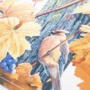 Kleiner Tischläufer im Herbst-Design mit Trauben und Vögeln