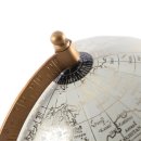 Moderner Globus mit Metall-Ständer in weiß - gold ca. 15 cm