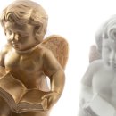Engel Figur mit Buch verschiedene Farb-Variationen
