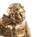Liegender Engel aus Keramik in verschiedenen Farben Gold