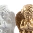 Betende Engel Figuren aus Beton in verschiedenen Farben