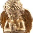 Betende Engel Figuren aus Beton in verschiedenen Farben Gold
