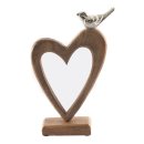 Holz Aufsteller mit Taube und Herz "Love Bird"