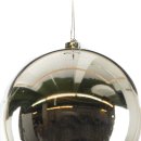 Bruchfeste XXL Christbaumkugeln Silber Ø ca. 14 cm