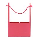 Kleine Holz Tasche in pink &quot;Queen of the day&quot; Flaschen-Tr&auml;ger mit Abtrennung