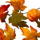 Herbstliche Deko Girlande mit Laub und Kürbissen ca....