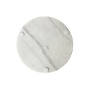 Marmorplatte / Tablett rund wei&szlig; grau zwei verschiedene Gr&ouml;&szlig;en