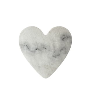Marmorplatte / Herz rund weiß grau zwei verschiedene Größen 20cm
