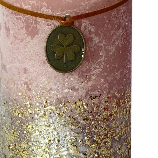 Spark Glitter Stumpenkerze, Blau/Gold/Grau – Bis Zu 50h Brenndauer, Perfekt Als Geschenk