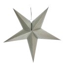 Weihnachtlicher Papier-Stern 5-Zacken &Oslash;60cm silber