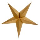 Weihnachtlicher Papier-Stern 5-Zacken Ø60cm gold