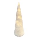 LED Tannenbaum Kegel mit Kunstpelz 60 cm