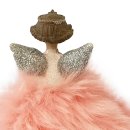 Engel Königin im Pelz-Kleid rosa