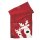 Weihnachts-Tischläufer ca. 40 x160 cm rot lustiger Elch