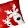 Weihnachts-Kissenhülle 40 x 40 cm rot lustiger Elch