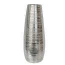 Keramik Vase silber 25 cm
