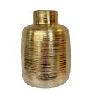 Keramik Vase gold 19,5 cm