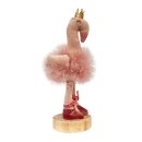 Plüsch Flamingo Ballerina rosa samt