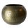 Metall Vase in zwei Größen rund Antik Gold