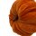 Herbst Mini Deko K&uuml;rbis aus Samt orange zum stecken 8 cm